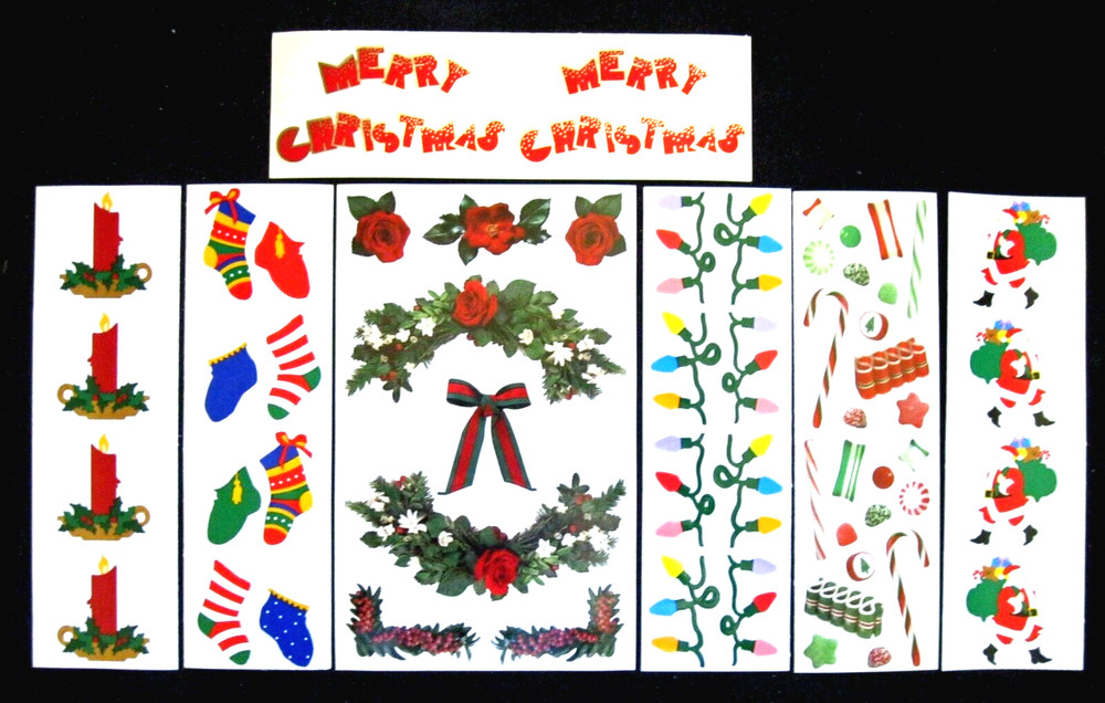 Mrs Grossman – Christmas Theme Stickers 4×6 and 2×6 inch -Seven Complete Sheets