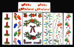 Mrs Grossman – Christmas Theme Stickers 4×6 and 2×6 inch -Seven Complete Sheets