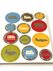 Michaels Stickers Travel Vacation Train Car Plane Boat Scrapbook VACA 36 CT NEW