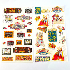 🌼rare Vintage 90s Mary Engelbreit STICKERS LOT Classic Quotes ann estelle Queen