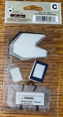 RARE Jolees Mini Leatherettes Vacation Passport Baggage Luggage Tag Scrapbook