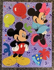 1 Large Sheet Disney MICKEY MOUSE & MINNIE MOUSE Scrapbook Stickers – NEW