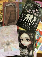 Lot Of 45 Tarot Cards Lot Junk Journal Collage Ephemera Single Swap Arcana