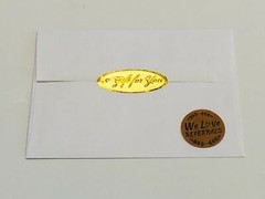 We Love Referrals(Kraft)/ Thank You for Your Order Stickers 500/Roll, Free Ship
