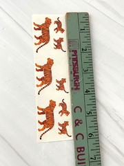 Mrs. Grossmans Vintage 1997 Tigers & Cubs Sticker Strip 2″ x 6″