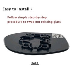 Right Passenger Side Mirror Glass Replacement For 2014 2015 2016 2017 HONDA O…