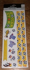 KeepSake Essentials Sports Lg Asst Soccer & Basketball Scrapbook Stickers 2 Pgs