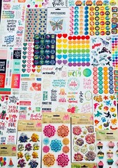 Lot of Scrapbooking Supplies 595 Stickers Huge Variety! Lots Of Themes