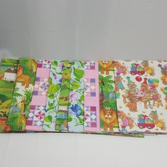 Mixed Lot Decorative Paper Sheets / Gift Wrap Scrapbooking Birthday Gifts