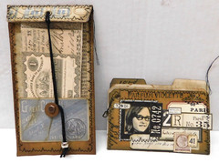 Junk Journal Ephemera Money Envelope & File Tag Vintage Style Grungy Set A