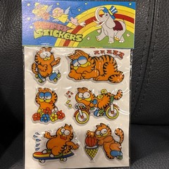 Vintage puffy stickers unopened-PAC-MAN,Cabbage Patch,Woody Woodpecker,Garfield