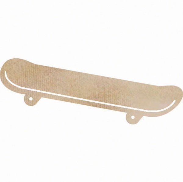 Kaisercraft, Wood Embellishments, Wooden Flourishes, Skateboard, Wood Skateboard