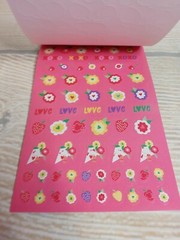 NEW! Flowers Heart Sticker Book Scrapbooking Embellish Crafts LOVE Stickers 370