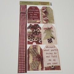 NEW Lot CHRISTMAS HOLIDAY Scrapbooking Cardstock Stickers Borders Alphabet Words
