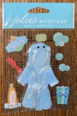 RARE Jolees Baby Boy Little Kid Bath Time Hooded Robe Towel Comb Bubbles Shampoo