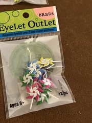 Eyelet Outlet Brads Lot of Beach Summer NEW 6 packs Card Making Scrapbooking