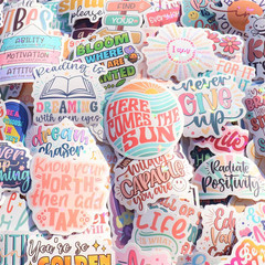 200 Holographic Affirmation Stickers Motivational Quotes for Kids Classroom