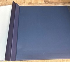 NIP Recollections Scrapbook Blue, Gold Striped