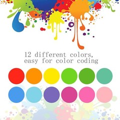 3360PCS Colorful Dots Stickers, Color Coding Labels Circle Stickers round Labeli