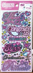 GAIA Kawaii Memory Decoration Hologram Sticker Word Kids Pink 2026 MADE IN JAPAN
