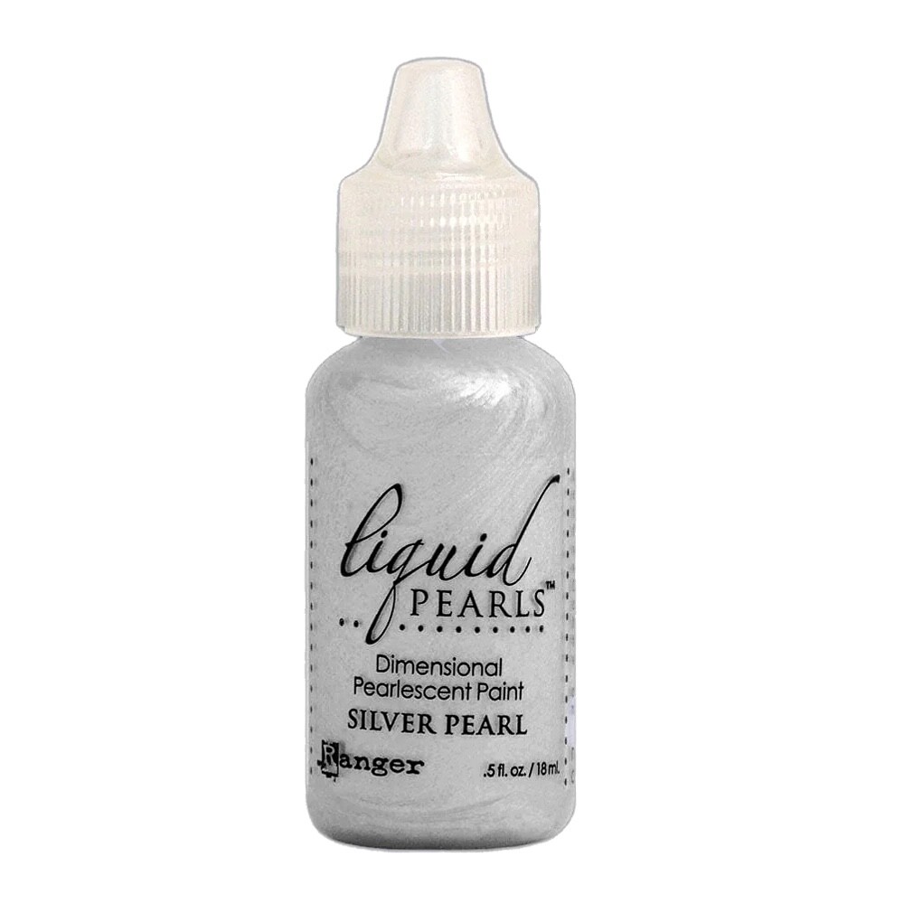 Ranger, Liquid Pearls, Pearlescent Paint, Add Dimension, Silver Pearl, Puffy