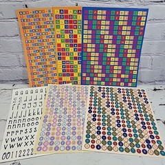 Scrapbooking Stickers Alphabet Letters ABCs Lot Of 6 New Complete Sheets