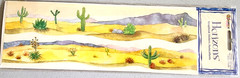 Vintage Sandylion Desert Borders Cactus Sticker Sheet 2002 Rare Scrapbook NOS