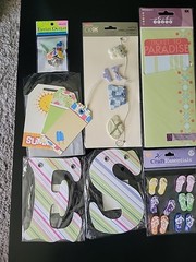 Scrapbooking Embellishments Transfers And Stickers Lot Mostly New See Desc. 15pc