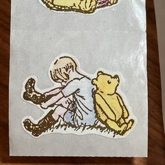 Vintage Winnie The Pooh Stickers Rolls Lot of 2