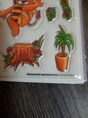 Vintage Puffy Stickers «A Wuzzle Carnival» Walt Disney Style 4 