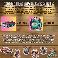 Vibrant Easter Egg Stickers Cute Easter Stickers Bundle of 20 Stickers