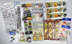 Scrapbook Lot Halloween Fall Scrapbooking Crafts Felt Stickers 3D Embellishments