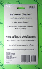 Vintage Halloween Black Cats Bats & Ghosts American Greetings Sticker Pack