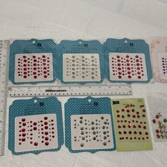 Scrapbook Embellishments Lot Of 8 Studio G 18 RHINESTONE ACCENTS 4 Sealed