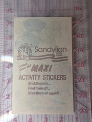 1980s Sandylion «Dress-a-Rag Doll» maxi activity sticker sheet