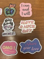 Lot of 15 Positive Affirmation Stickers Smile Happy Love