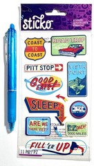 Road Trip Stickers Scrapbooking Card Making Journal Planner Sticko