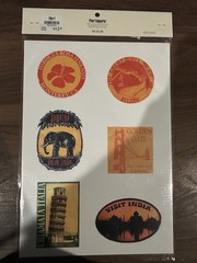 10 Sheets Rare Vintage Pier 1 Imports Countries Stickers 5 Sheets Of Each