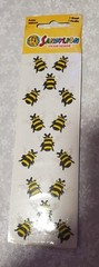 VINTAGE 1986 SANDYLION SANDY LION FUZZY VELOURS BUMBLE BEE STICKERS NOS SEALED
