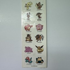 POKEMON – NORMAL TYPE (1) Kromekote Sandylion Stickers – 1 strip