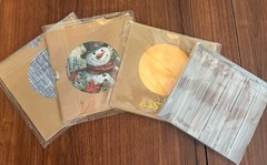 NEW LOT OF 4 CRAFT SCRAPBOOK PAPER Packs 6” X 6” Snowman Wood