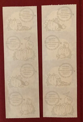 Mrs Grossman’s PUMPKINS Sticker Strips LOT of 2 Pumpkin Patch Halloween