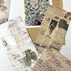 Mystery ✿ Vintage Scrapbook Ephemera Pack – Paper Craft Supply Lot