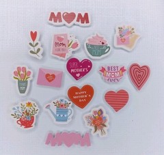 168 Mother’s Day Dimensional 3D Foam Sticker Lot Classroom Craft Stickers