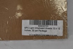 Lot of 2 Packs SPC Light Chipboard Sheets 12″ x 12″ 25/Pack Tan Chip Brown