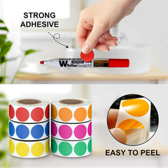 3000Pcs Round Dot Stickers Garage Sale Price Stickers Sheets for Office Student