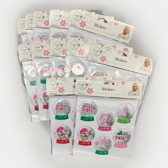 Dolly Parton Glitter Globe Stickers 12 Pack 72 Count Collectible NWT