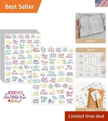 1000 PCS Bible Verse Stickers, Clear Inspirational Pray Stickers Encouraging …