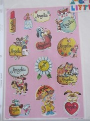 Angela Jill & Alphabet STICKERS – SHEETS & SINGLES – VARIOUS BRANDS – VINTAGE