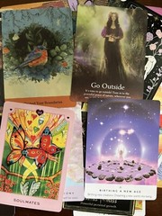 Lot Of 45 Tarot Cards Lot Junk Journal Collage Ephemera Single Swap Arcana